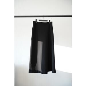 The Row Black Skirt Size 0